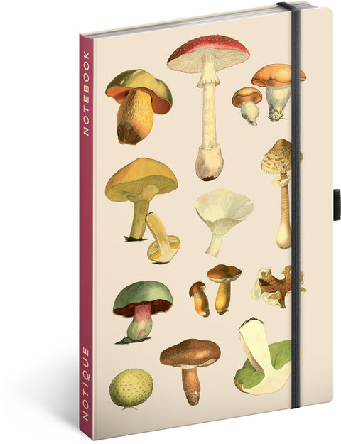 Noizbuch Pilze von Kateřina Winterová, liniert, 13 x 21 cm