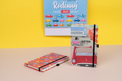 Notizbuch Maulwurf und sein kleines Auto, liniert, 13 x 21 cm