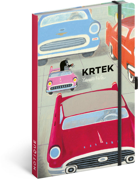 Notizbuch Maulwurf und sein kleines Auto, liniert, 13 x 21 cm