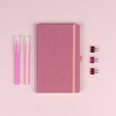 Notizbuch Rosa, gepunktet, 13 × 21 cm