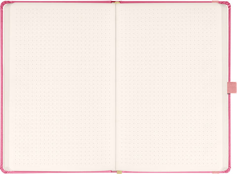 Notizbuch Rosa, gepunktet, 13 × 21 cm