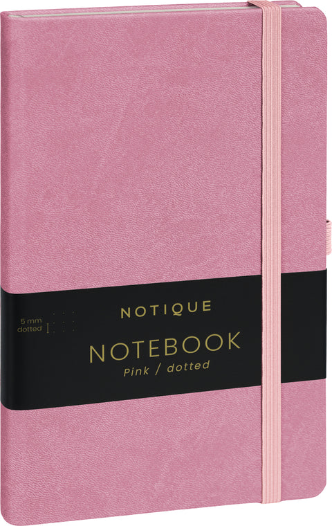 Notizbuch Rosa, gepunktet, 13 × 21 cm