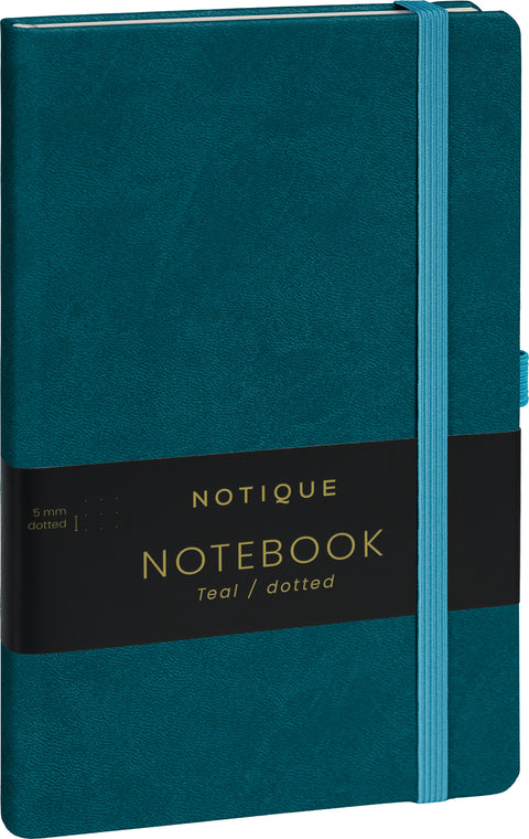 Notizbuch Türkis, gepunktet, 13 × 21 cm