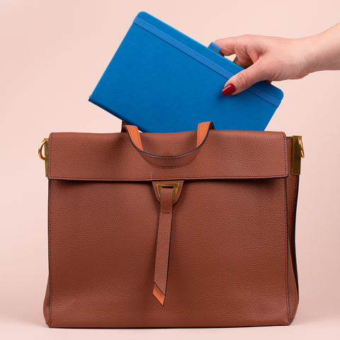 Notizbuch Blau, gepunktet, 13 × 21 cm