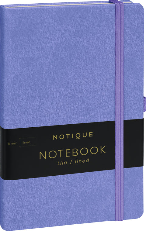 Notizbuch Lila, liniert, 13 × 21 cm