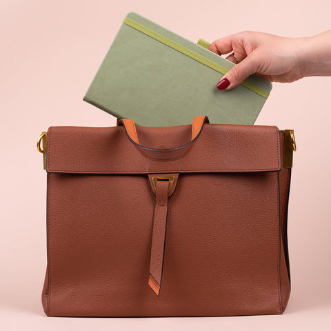 Notizbuch Grün, liniert, 13 × 21 cm