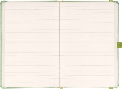 Notizbuch Grün, liniert, 13 × 21 cm