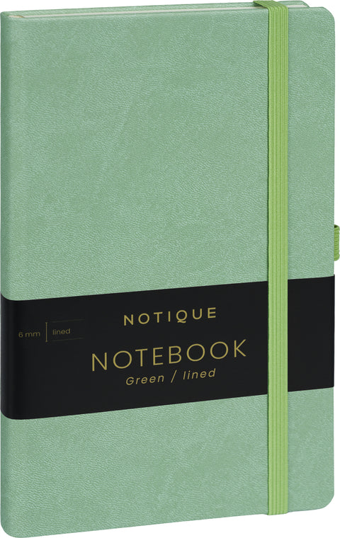 Notizbuch Grün, liniert, 13 × 21 cm