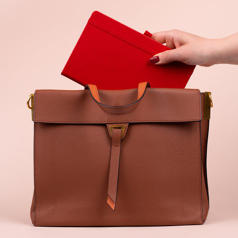 Notizbuch Rot, liniert, 13 × 21 cm