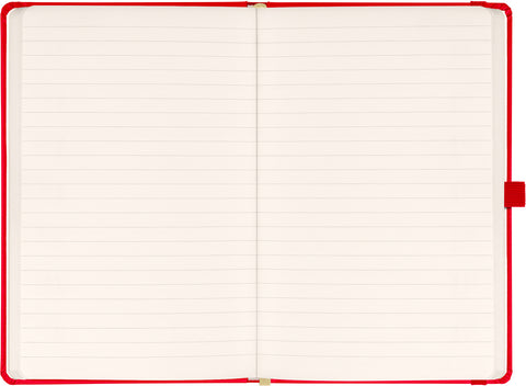 Notizbuch Rot, liniert, 13 × 21 cm