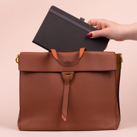 Notizbuch Grau, liniert, 13 × 21 cm