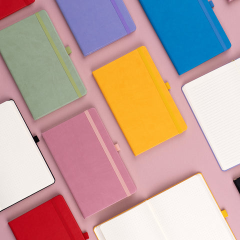 Notizbuch Gelb, liniert, 13 × 21 cm