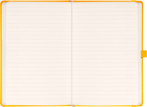 Notizbuch Gelb, liniert, 13 × 21 cm