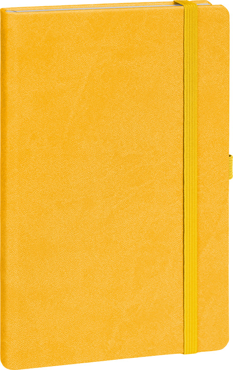 Notizbuch Gelb, gepunktet, 13 × 21 cm