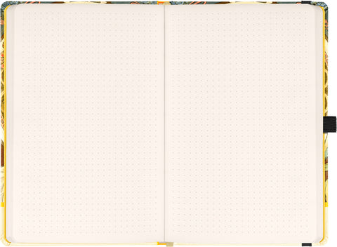 Notizbuch Alfons Mucha - Schreibfeder, gepunktet, 13 x 21 cm