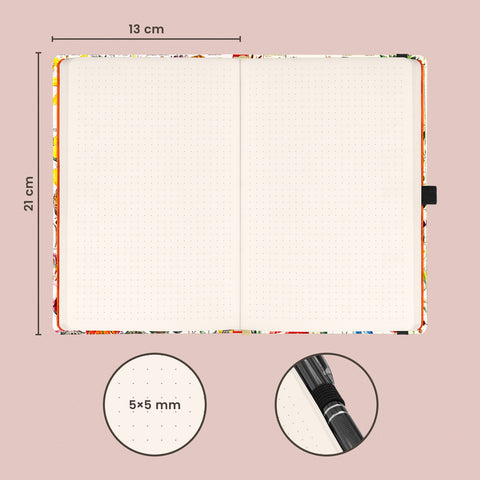 Notizbuch Herbarium von Katerina Winter, gepunktet, 13 x 21 cm