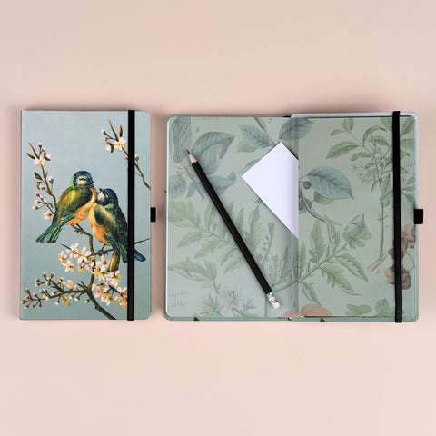 Notizbuch Vögel von Katerina Winterová, gepunktet, 13 x 21 cm