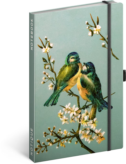 Notizbuch Vögel von Katerina Winterová, gepunktet, 13 x 21 cm