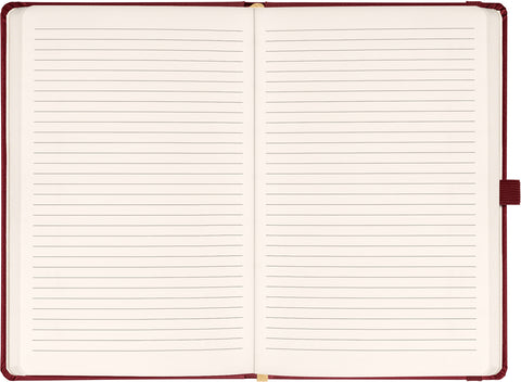 Notizbuch Balacron, weinrot, liniert, 15 x 21 cm