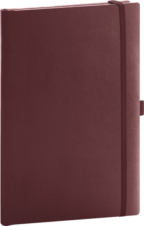 Notizbuch Balacron, weinrot, liniert, 15 x 21 cm