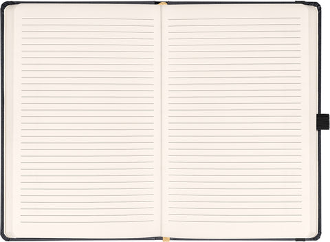 Notizbuch Balacron, schwarz, liniert, 15 x 21 cm
