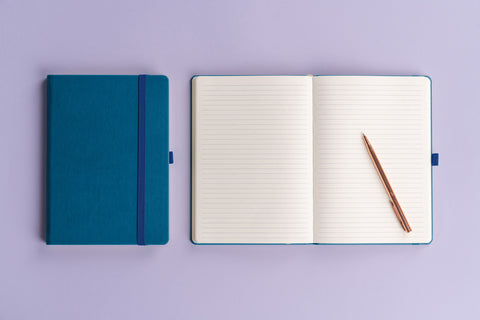 Notizbuch Aprint, blau, liniert, 15 x 21 cm