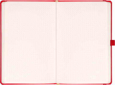 Notizbuch Aprint, rot, gepunktet, 15 x 21 cm