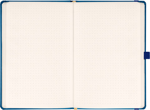 Notizbuch Aprint, blau, gepunktet, 15 x 21 cm