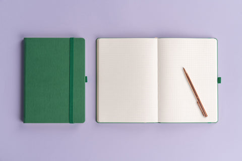 Notizbuch Aprint, grün, gepunktet, 15 x 21 cm