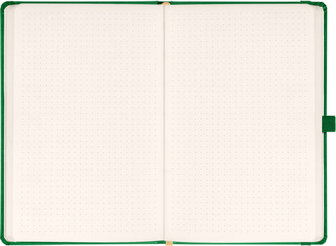 Notizbuch Aprint, grün, gepunktet, 15 x 21 cm