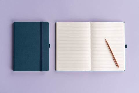 Notizbuch Aprint Neo, blau, liniert, 15 x 21 cm