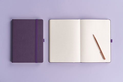 Notizbuch Aprint Neo, lila, gepunktet, 15 x 21 cm