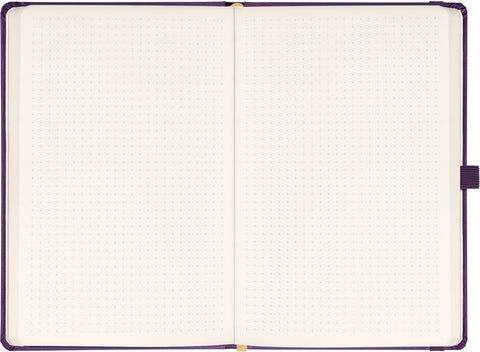Notizbuch Aprint Neo, lila, gepunktet, 15 x 21 cm