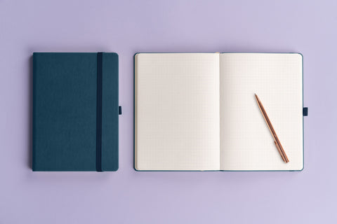 Notizbuch Aprint Neo, blau, gepunktet, 15 x 21 cm