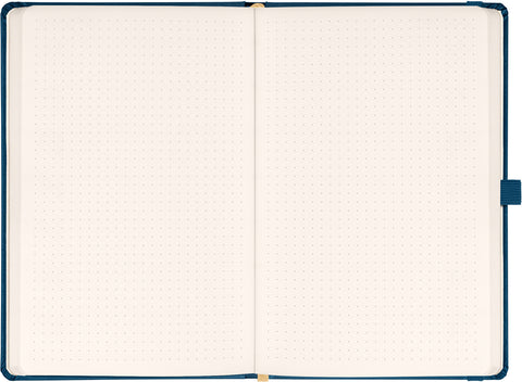 Notizbuch Aprint Neo, blau, gepunktet, 15 x 21 cm