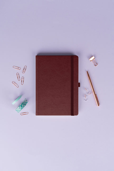 Notizbuch Aprint Neo, weinrot, gepunktet, 15 x 21 cm