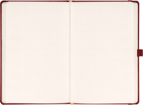 Notizbuch Aprint Neo, weinrot, gepunktet, 15 x 21 cm