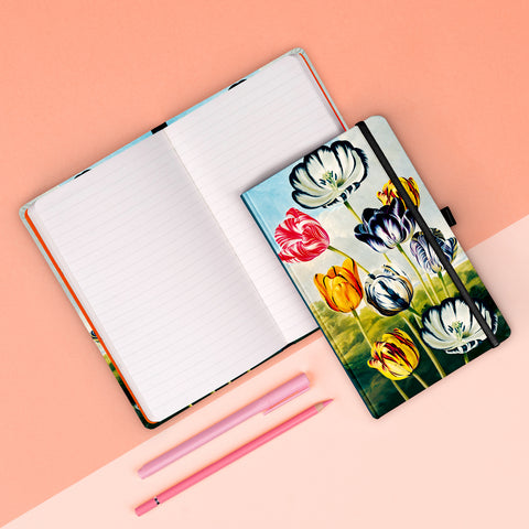 Notizbuch Tulpen von Kateřina Winterová, liniert, 13 x 21 cm