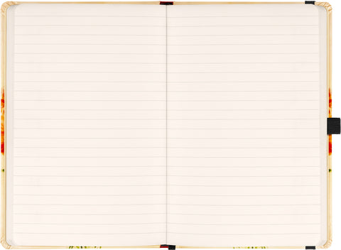 Notizbuch Mohnblumen von Kateřina Winterová, liniert, 13 x 21 cm