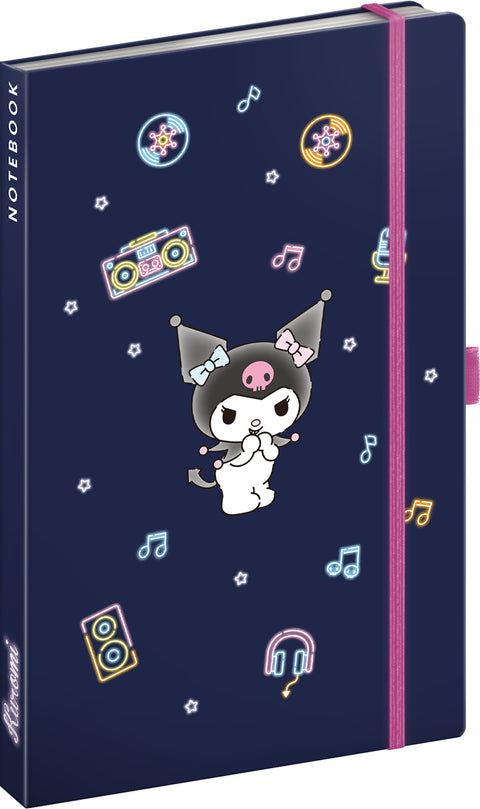 Notizbuch Kuromi, liniert, 13 x 21 cm