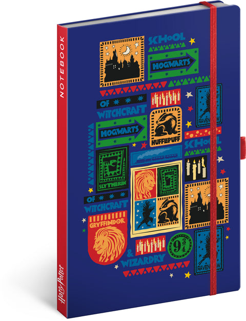 Notizbuch Harry Potter – Hogwarts, liniert, 13 x 21 cm
