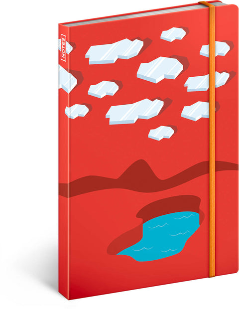 Notizbuch Ice Surfers, liniert, 13 x 21 cm