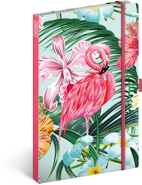 Notizbuch Flamingos, liniert, 13 x 21 cm