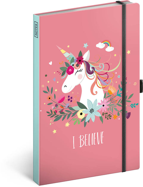 Notizbuch Einhorn, liniert, 13 x 21 cm