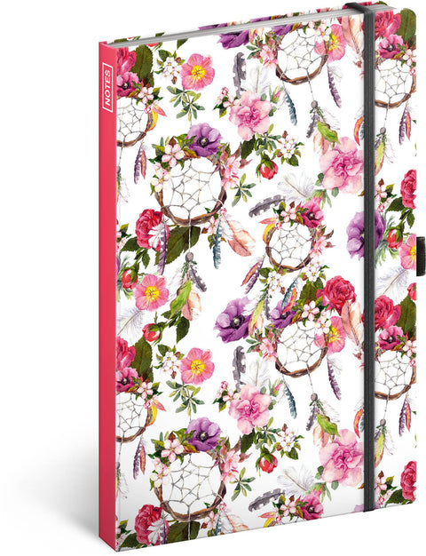 Notizbuch Traumfänger Rosa, liniert, 13 x 21 cm