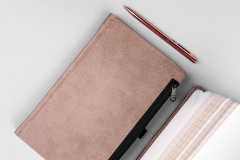 Notizbuch Hardy braun, liniert, 13 x 21 cm