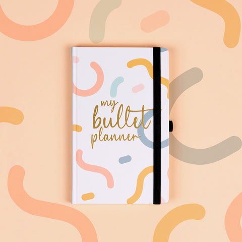 Buchkalender, wöchentlich und undatiert My Bullet Planner, 13 × 21 cm DE/EN