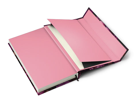 Wöchentlicher Magnetplaner Lila Blumen 2026, 13 x 21 cm