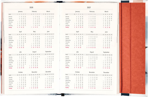 Wöchentlicher Magnetplaner Japan 2026, 13 x 21 cm