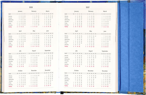 Wöchentlicher Magnetplaner Vincent van Gogh 2026, 13 x 21 cm